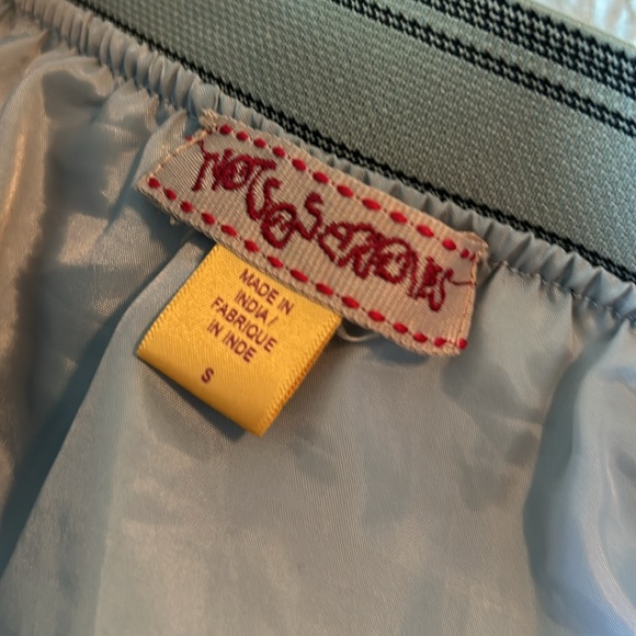 RARE Anthropologie Not So Serious floral, sequin ice blue tulle skirt, Size L - Picture 6 of 7